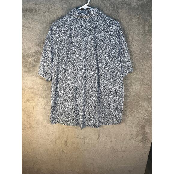 Untuckit Shirt XXXL Blue Tropical Performance Resort Preppy Country Club Golf - Picture 4 of 5